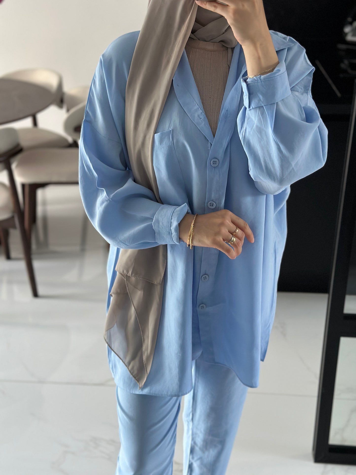 Set lora blau
