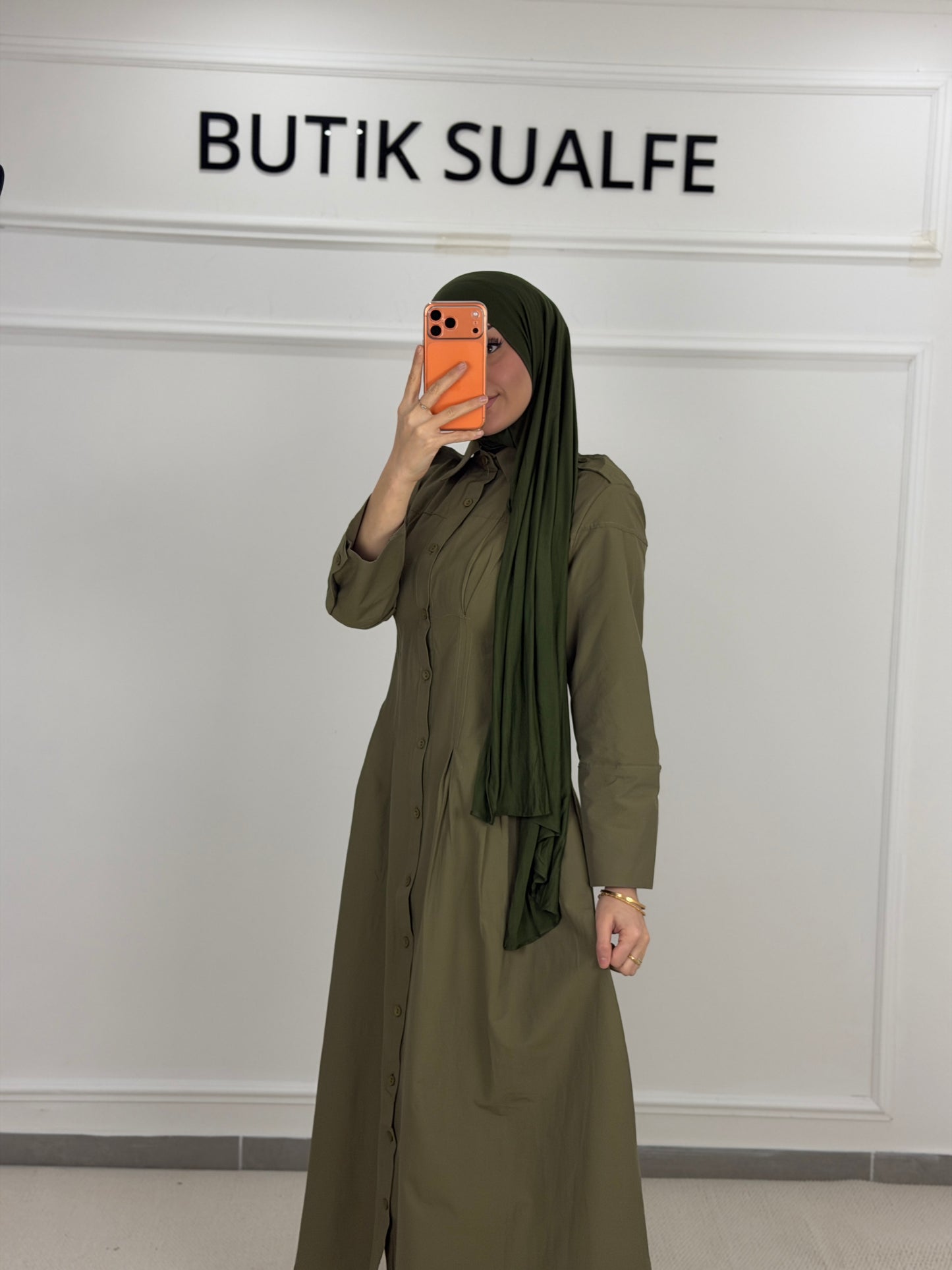Kleid Mihra kakhi