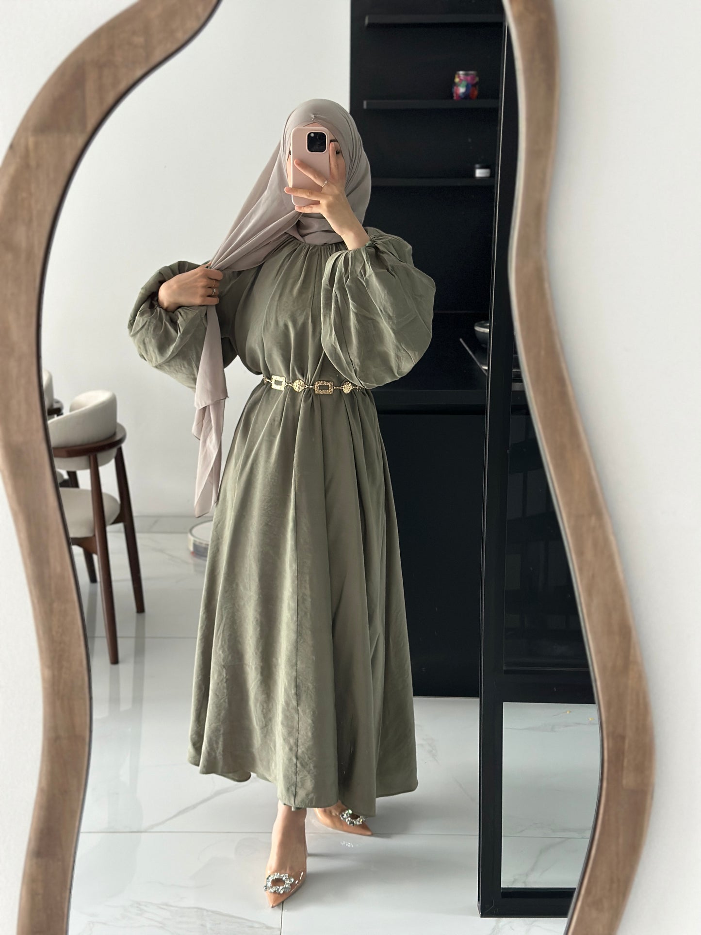 Kleid Zaina kakhi
