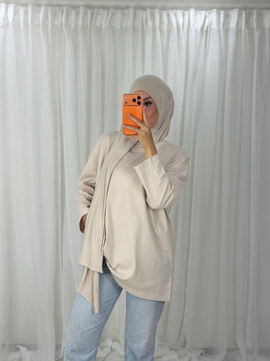 Basic beige 100% Baumwolle