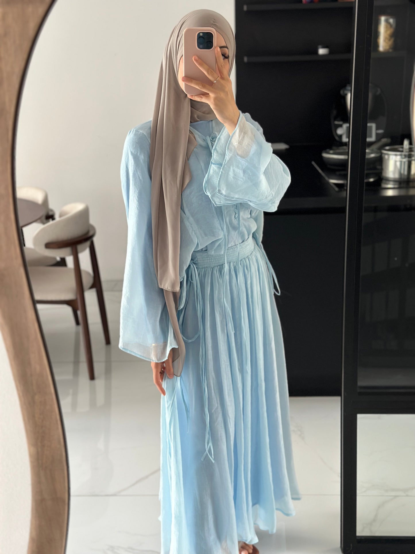 Set malina blau