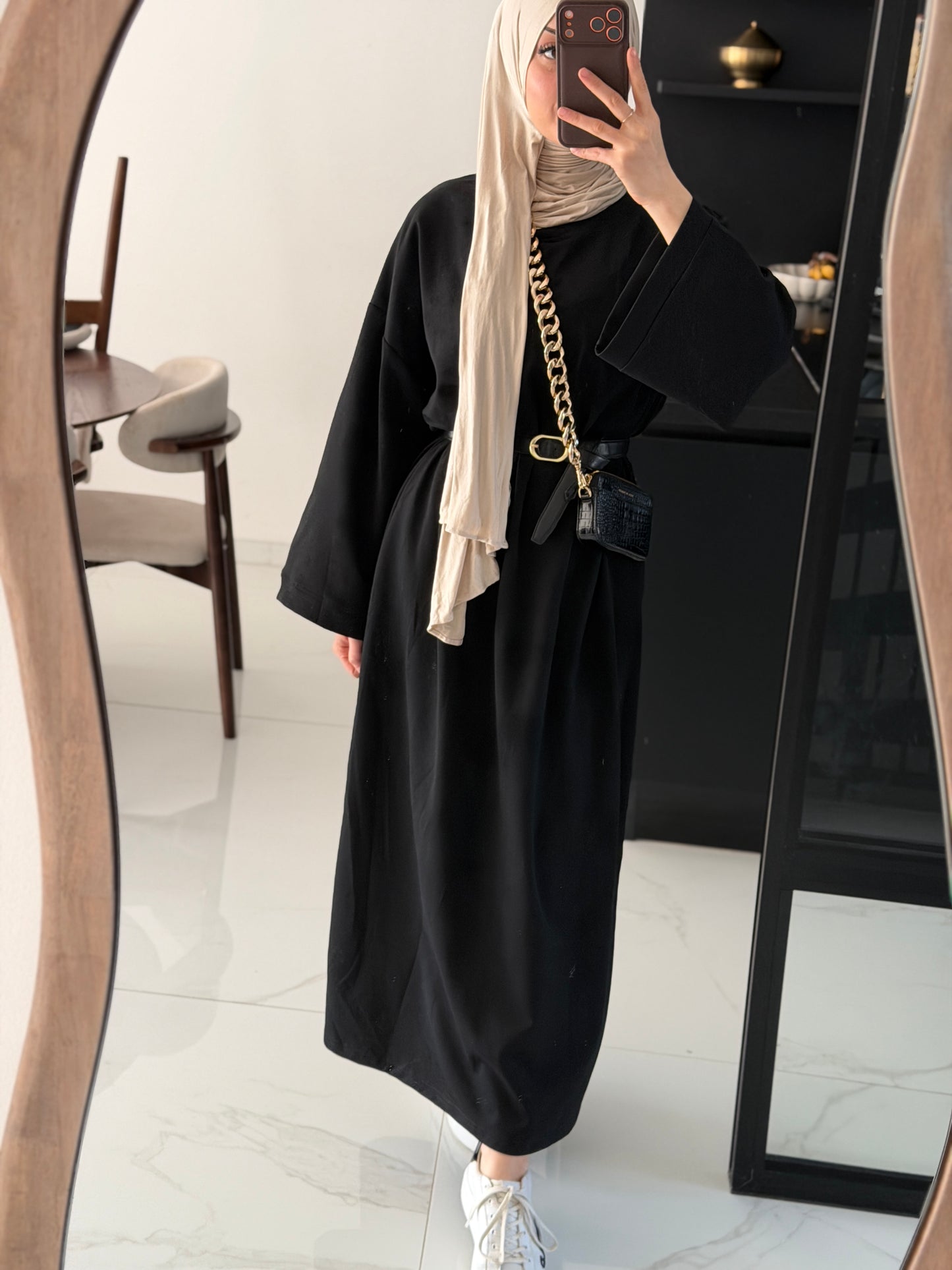 T-Shirtkleid schwarz