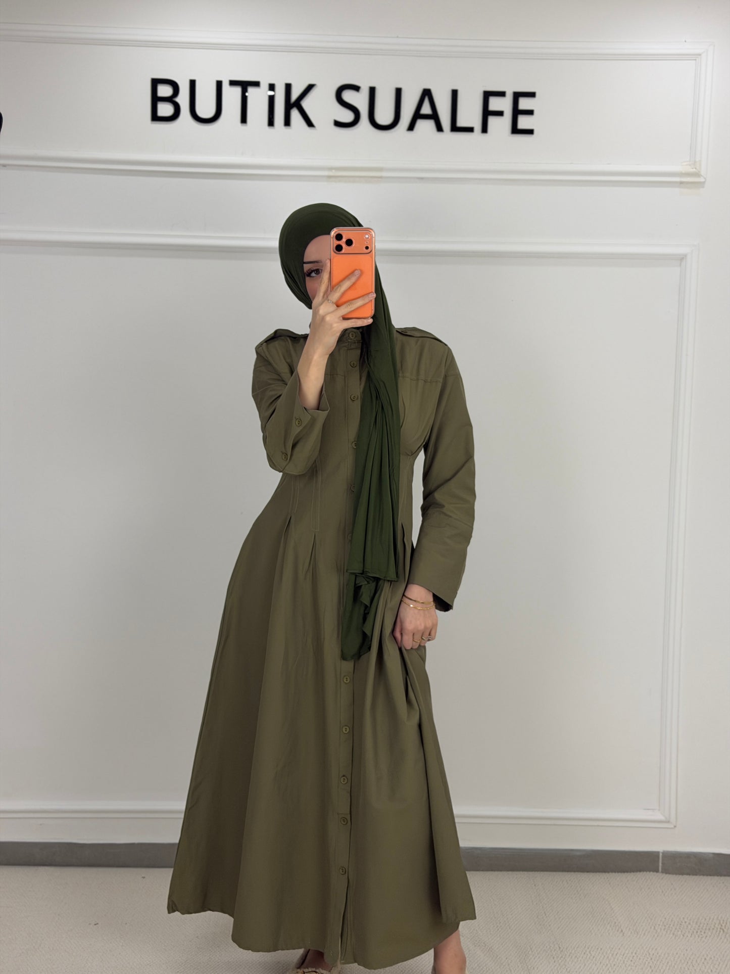 Kleid Mihra kakhi