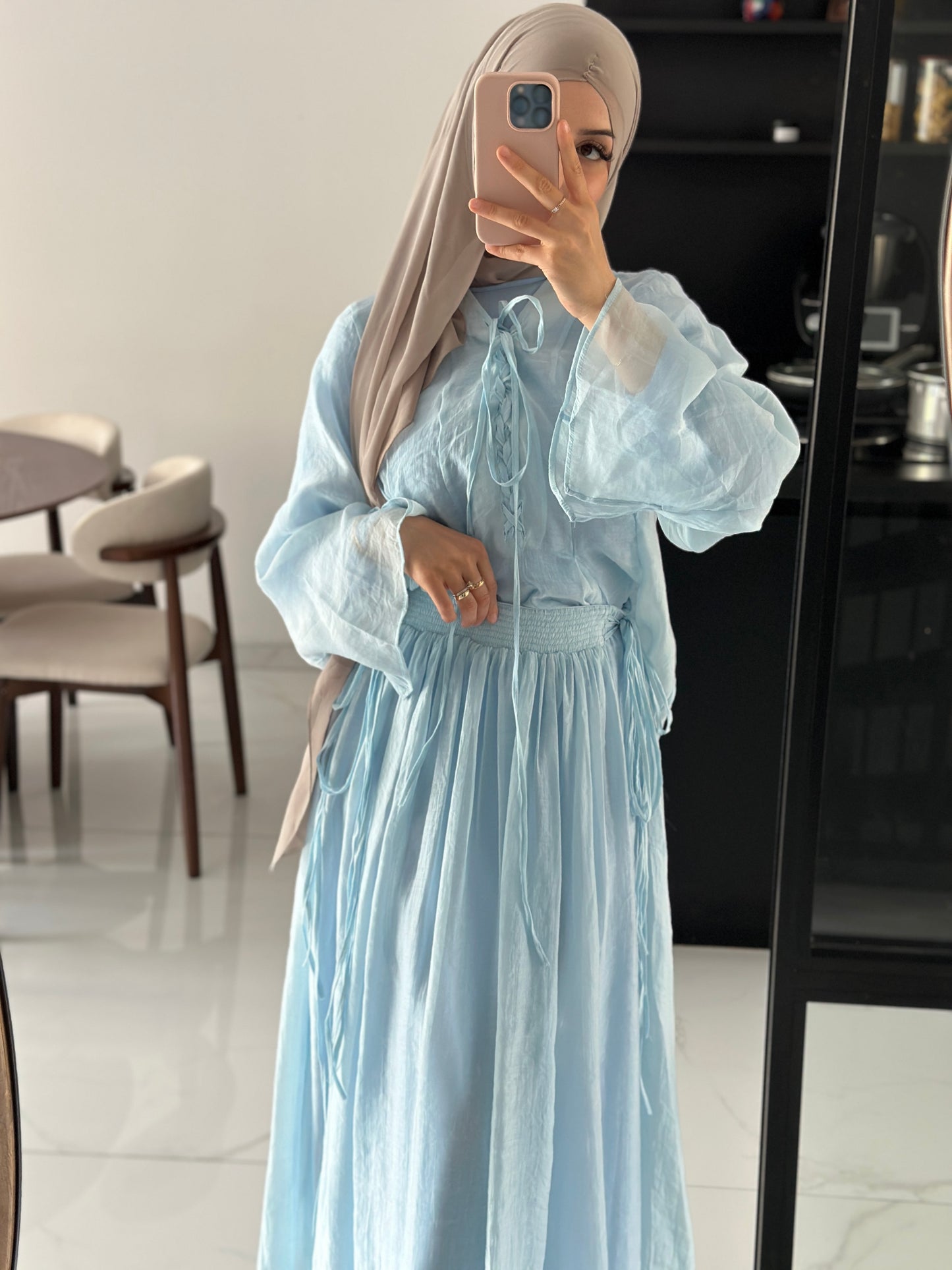 Set malina blau