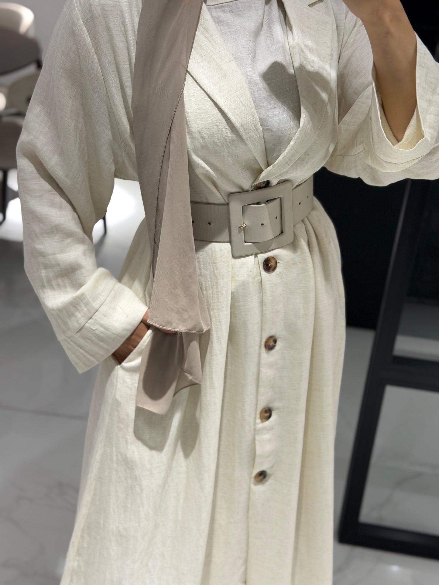 Blazerkleid mit Unterkleid