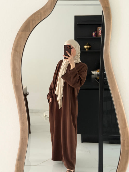 T-Shirtkleid braun