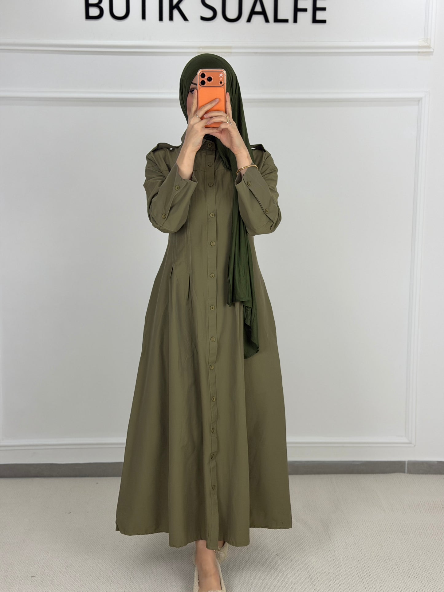 Kleid Mihra kakhi