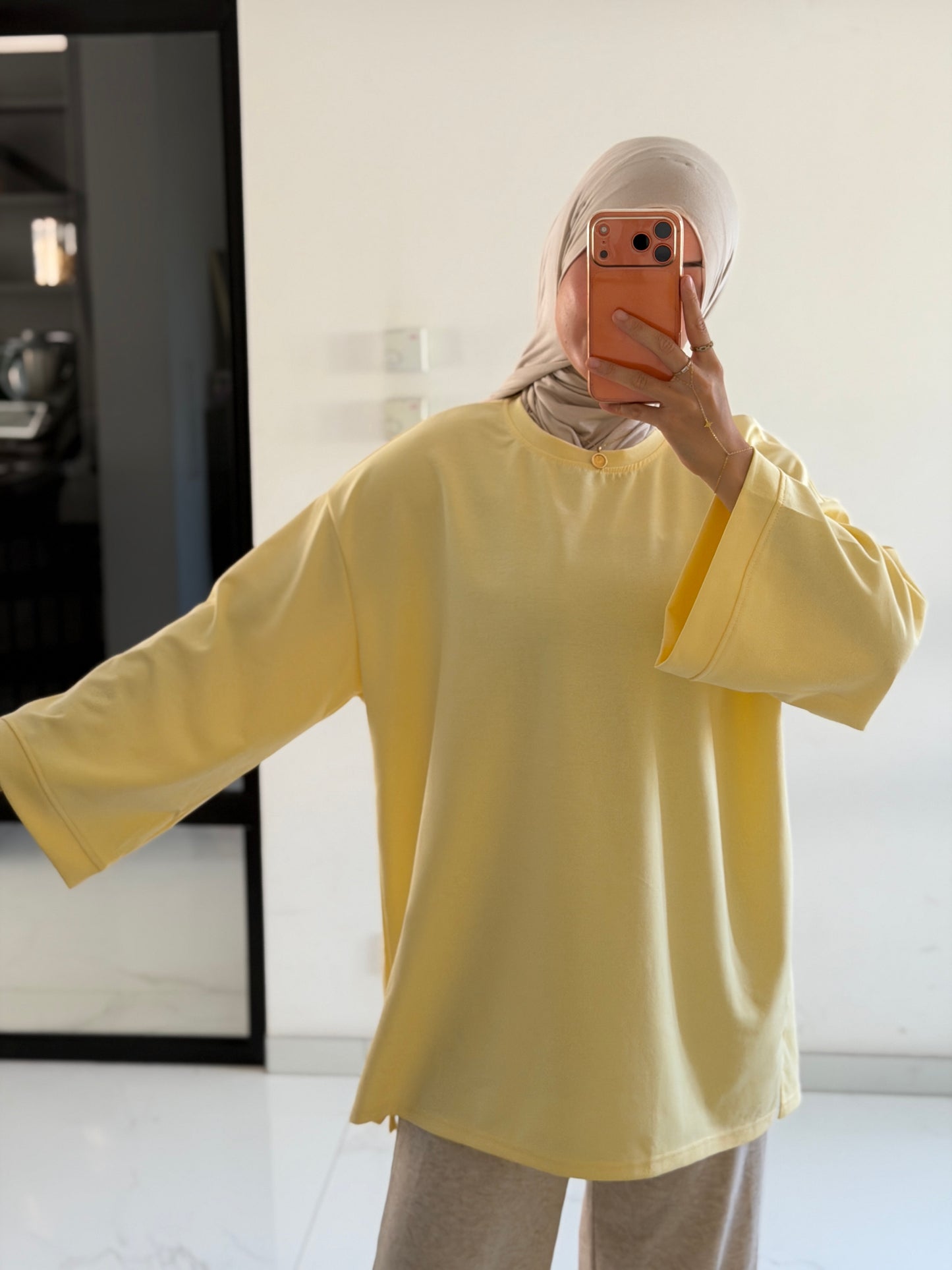 Basic Shirt gelb