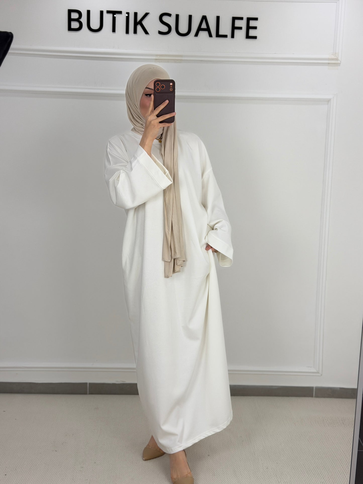 T-Shirt Kleid weiß