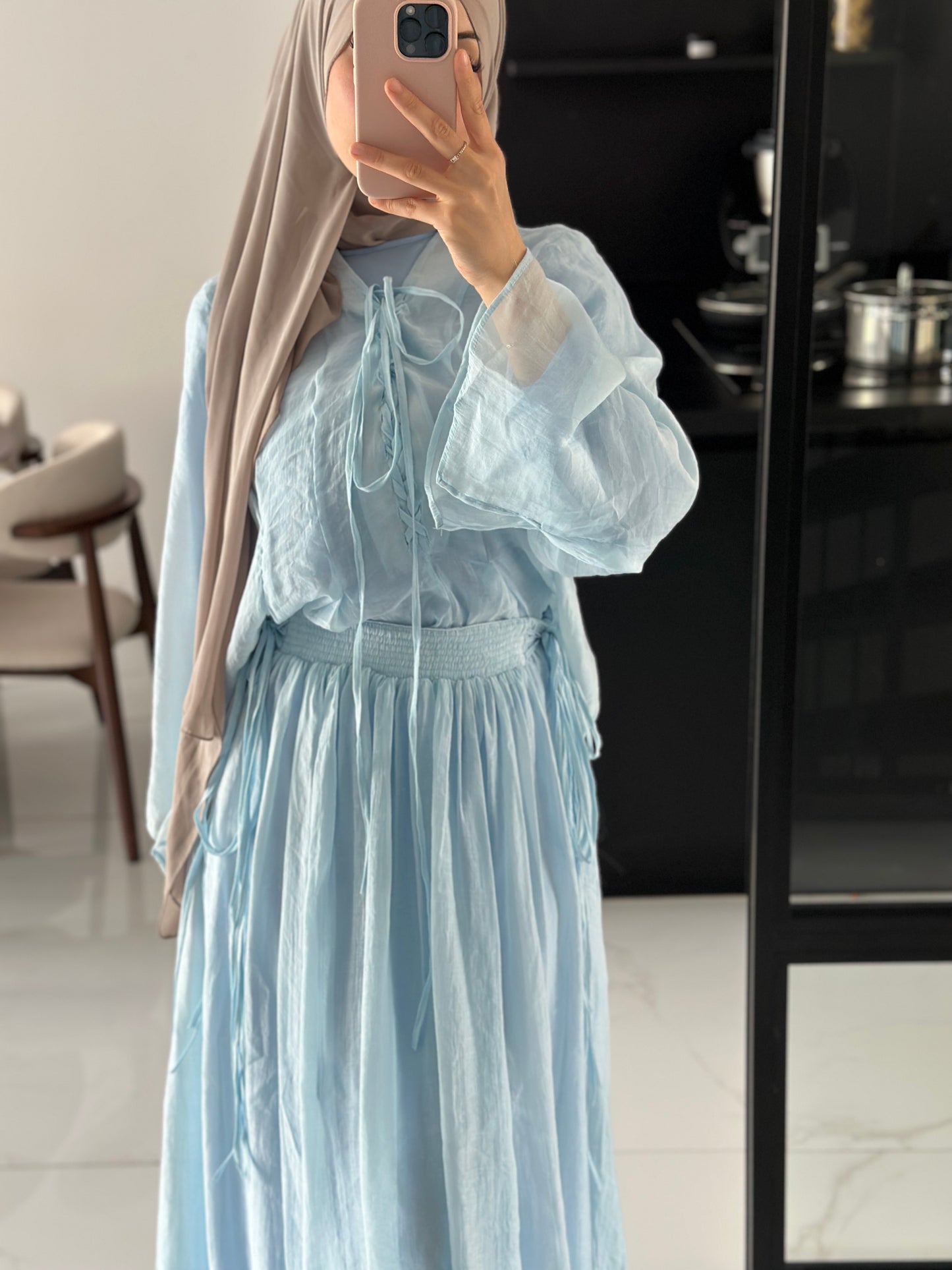 Set malina blau