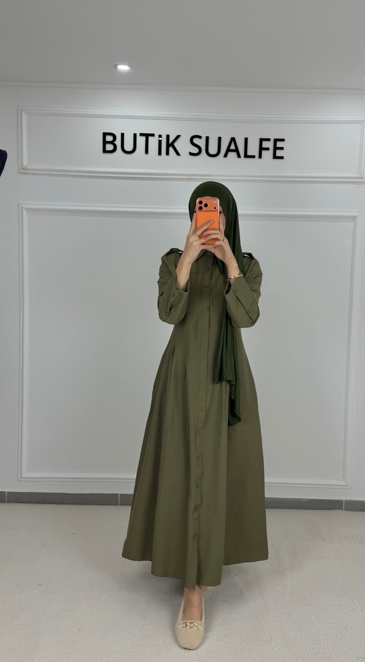 Kleid Mihra kakhi