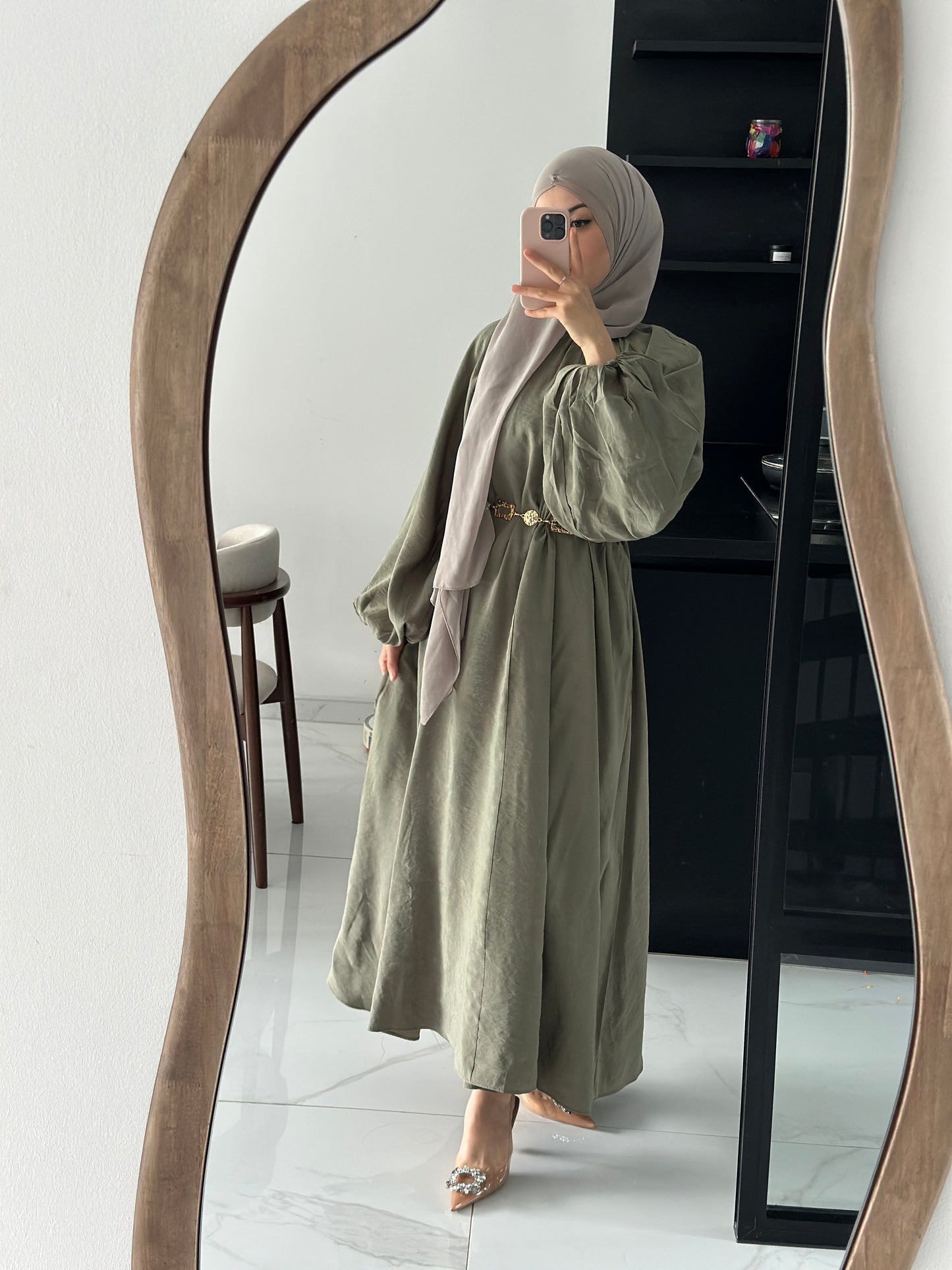 Kleid Zaina kakhi