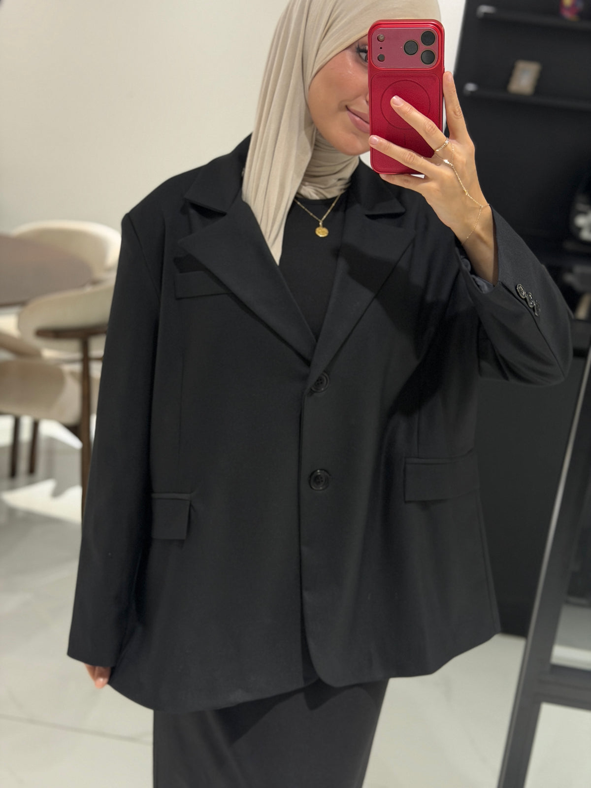 Oversize Blazer schwarz