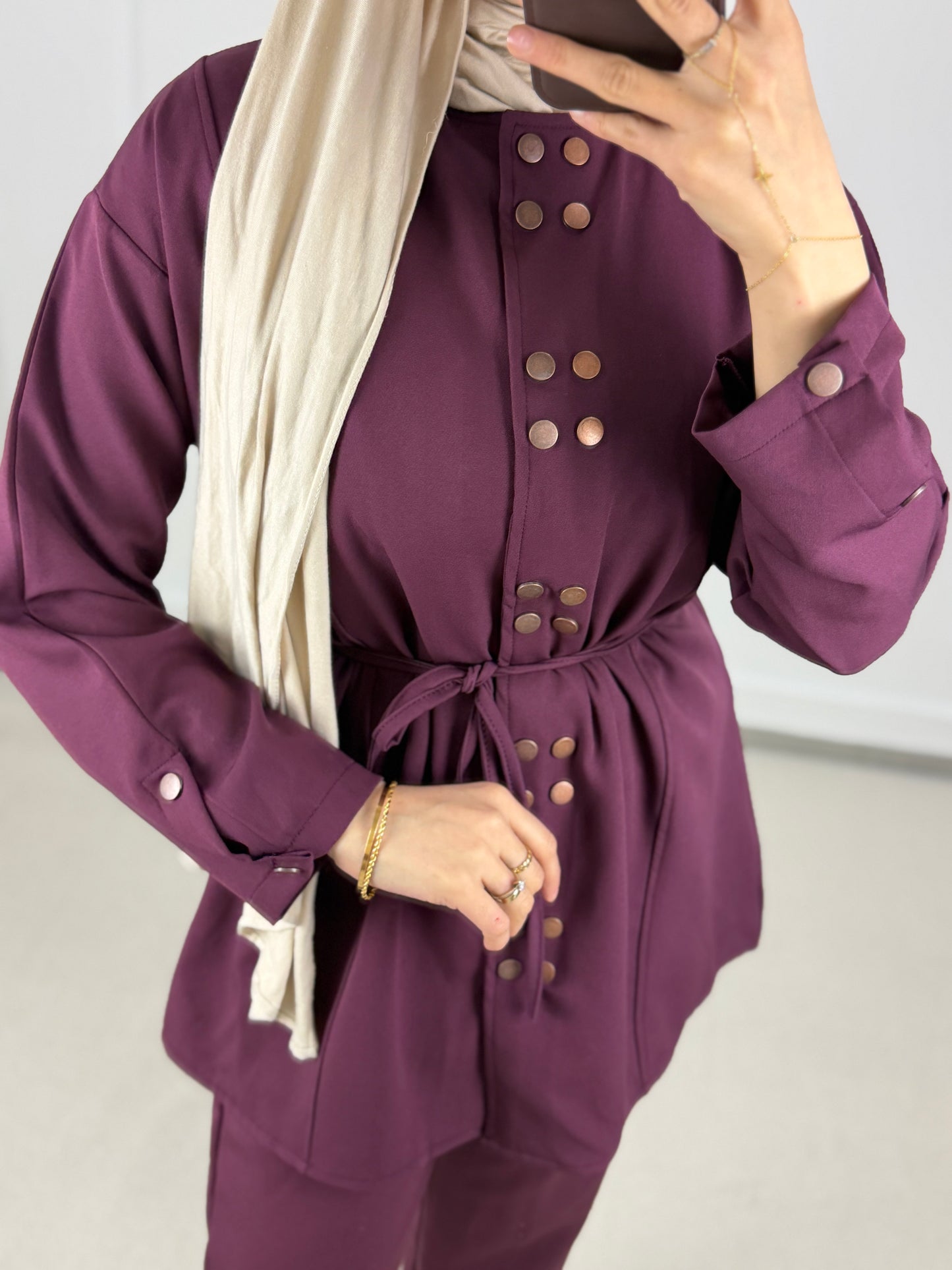 Set Luna weinrot